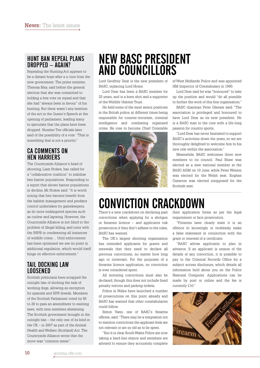 Sporting Rifle Preview Pages