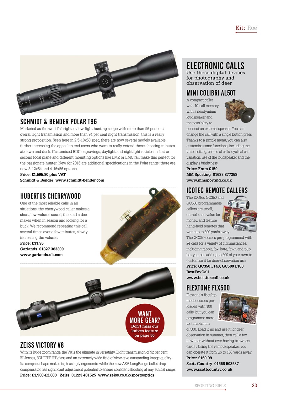 Sporting Rifle Preview Pages