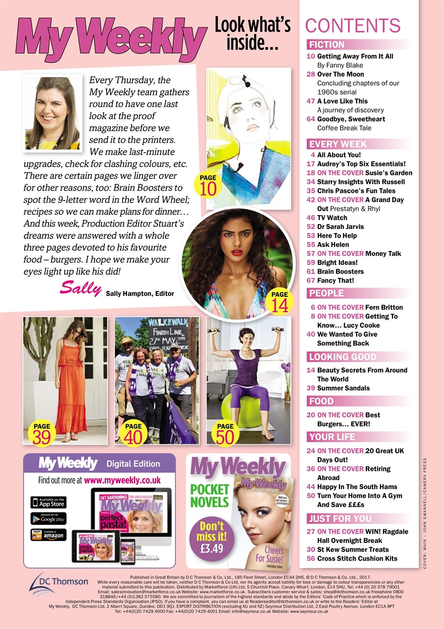 My Weekly Preview Pages