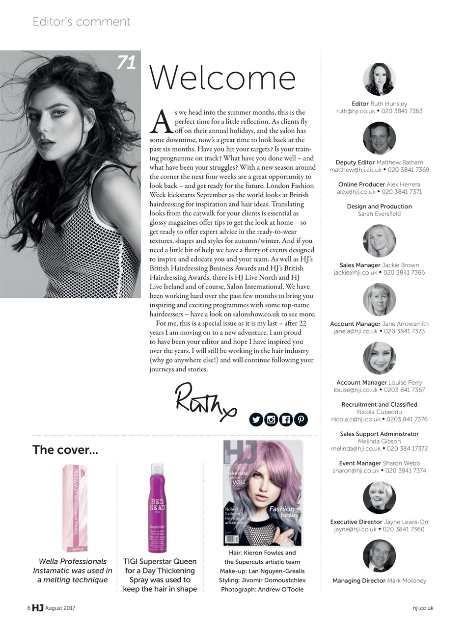 Hairdressers Journal Preview Pages