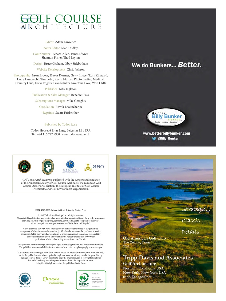 Golf Course Architecture Preview Pages