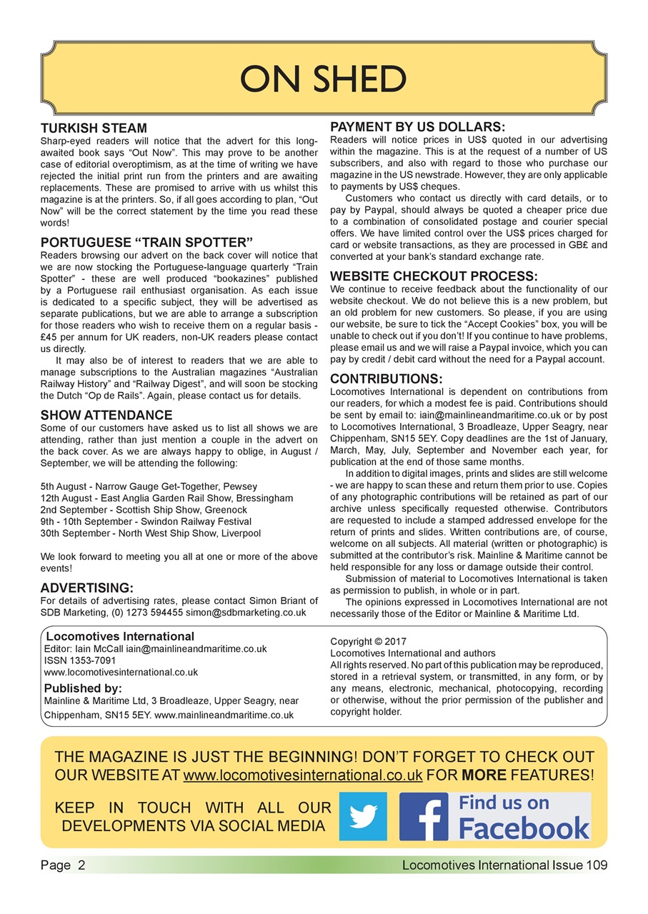 Locomotives International Preview Pages