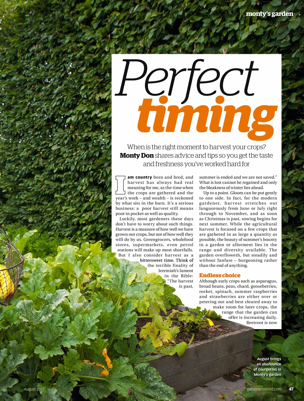 BBC Gardeners’ World Magazine Preview Pages