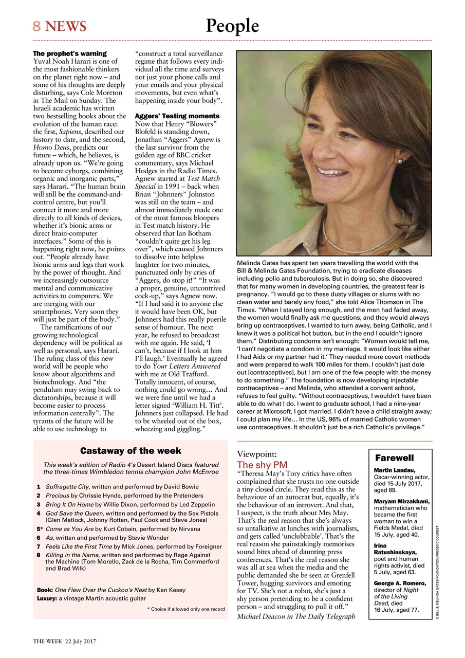 The Week Preview Pages