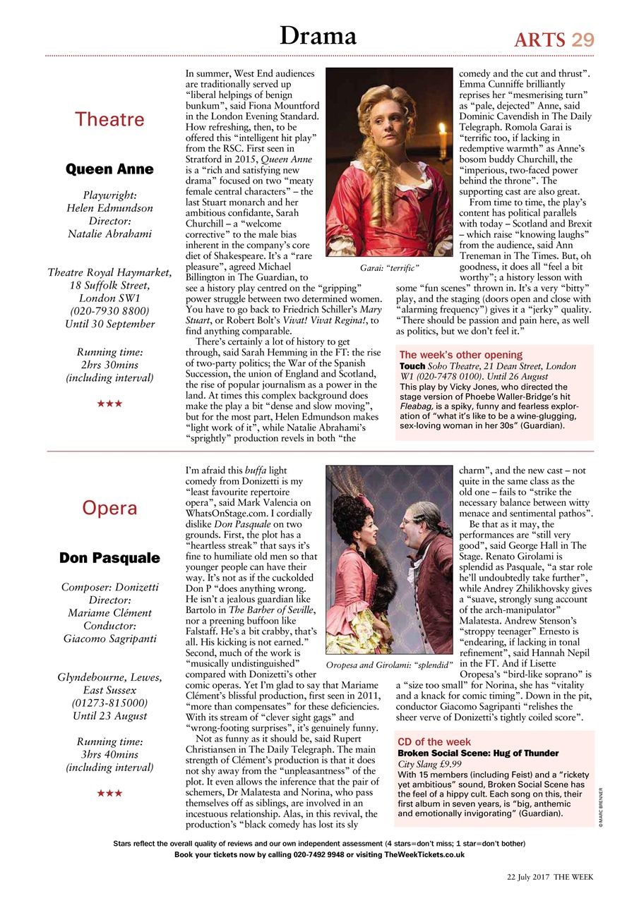 The Week Preview Pages
