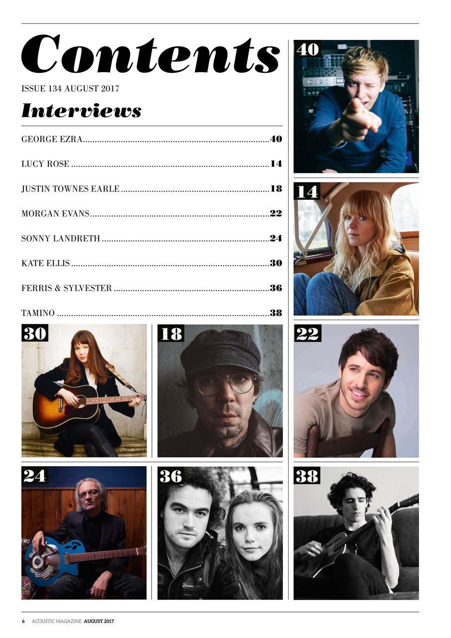 Acoustic Preview Pages