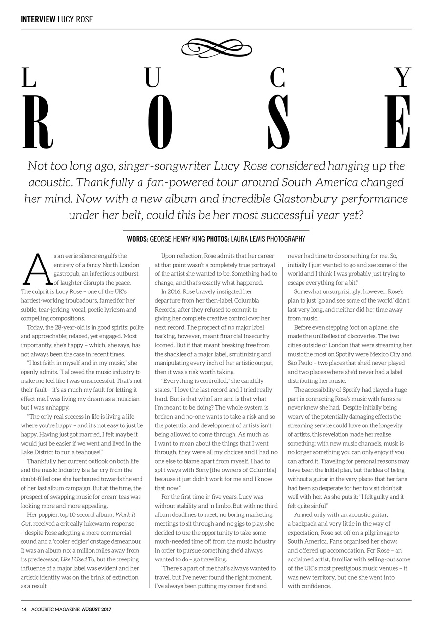 Acoustic Preview Pages