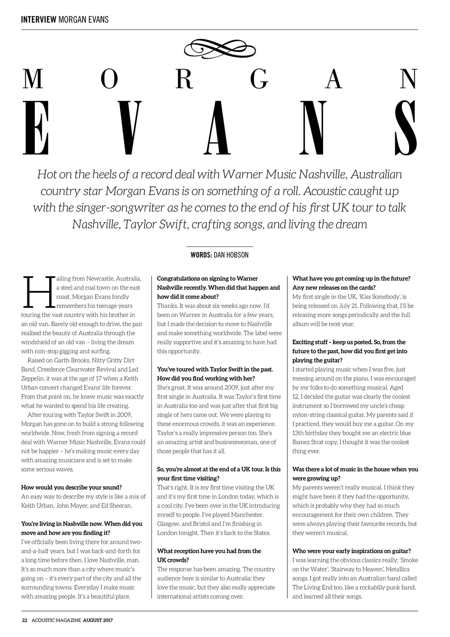 Acoustic Preview Pages