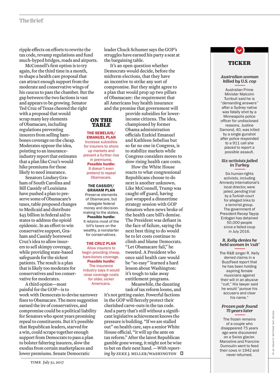 TIME Magazine Europe Preview Pages