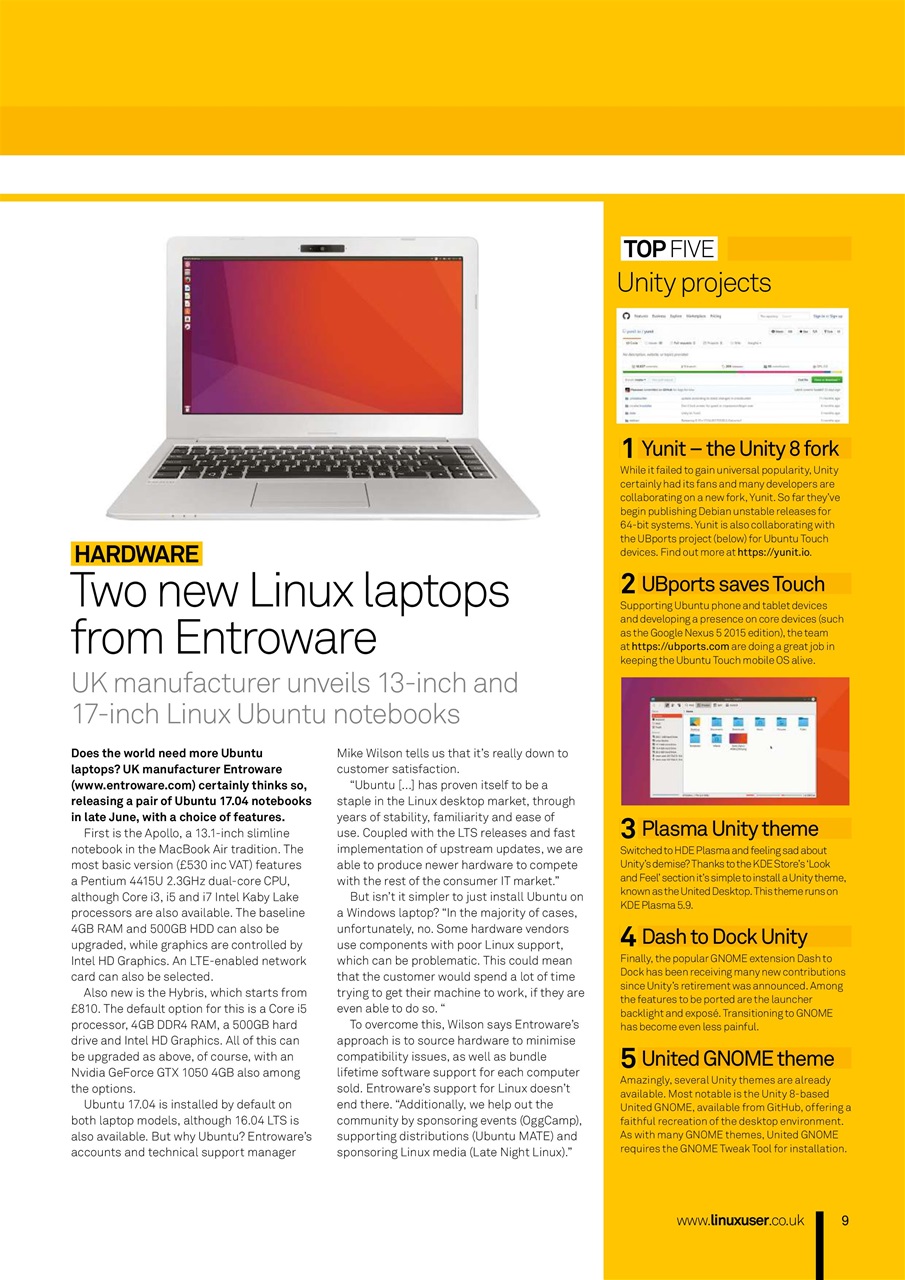 Linux User and Developer Preview Pages