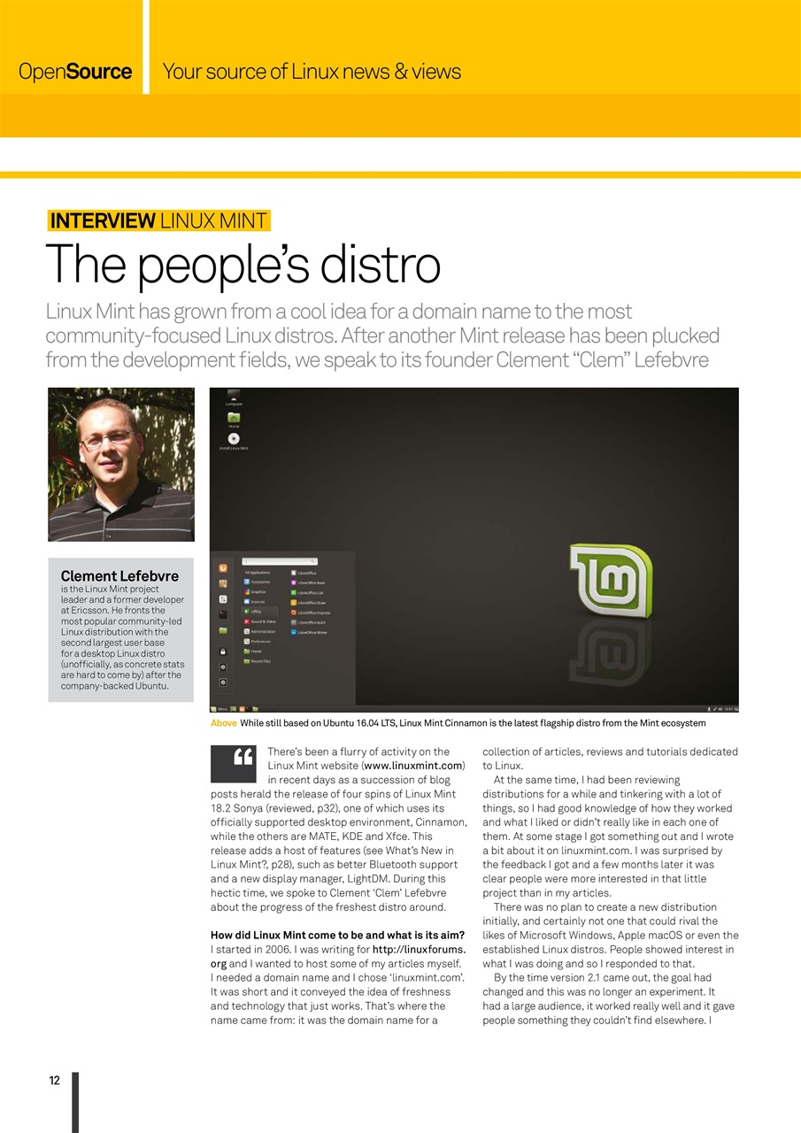 Linux User and Developer Preview Pages