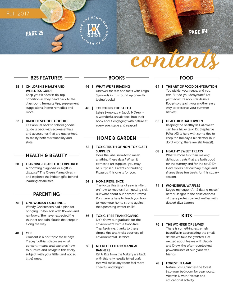 Ecoparent Magazine Preview Pages