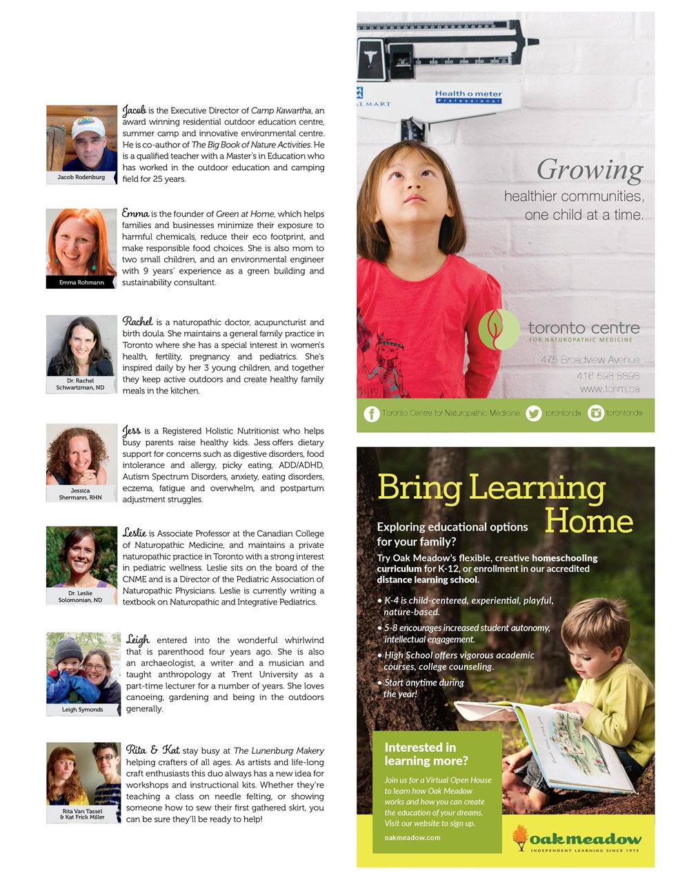Ecoparent Magazine Preview Pages