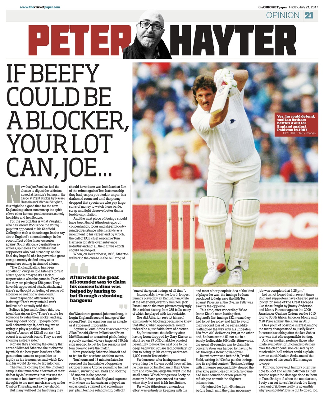 The Cricket Paper Preview Pages