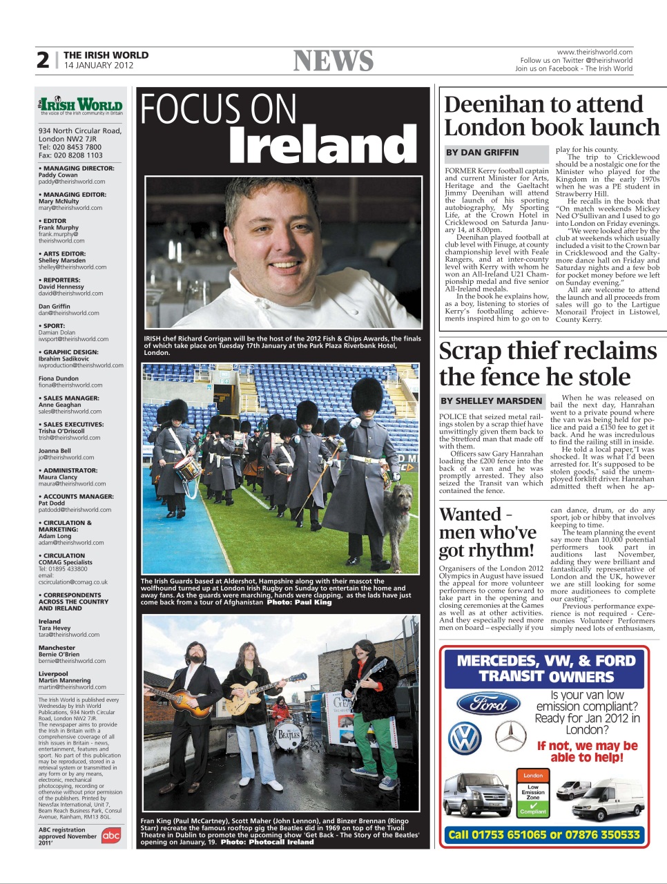 Irish World Preview Pages