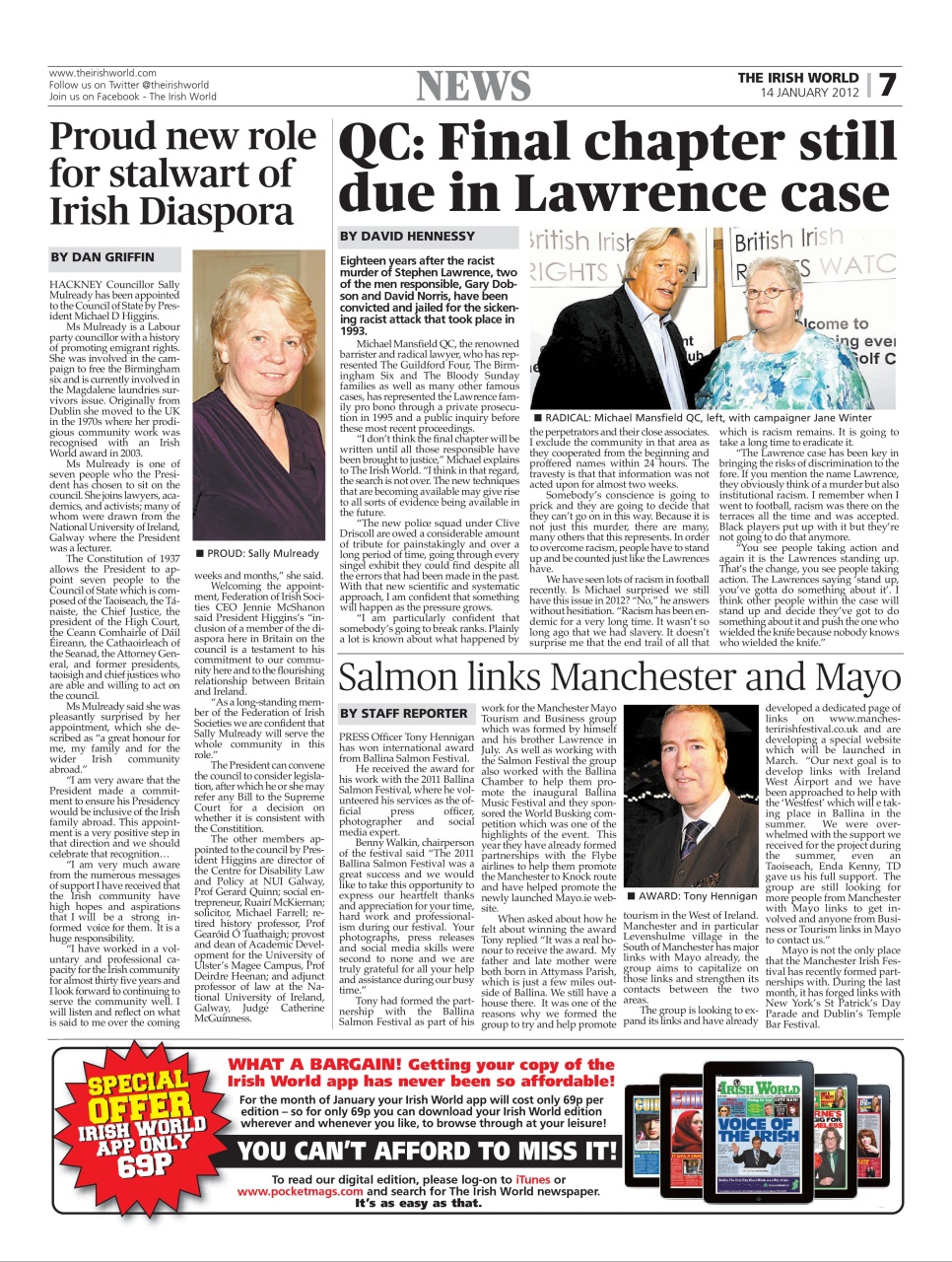 Irish World Preview Pages