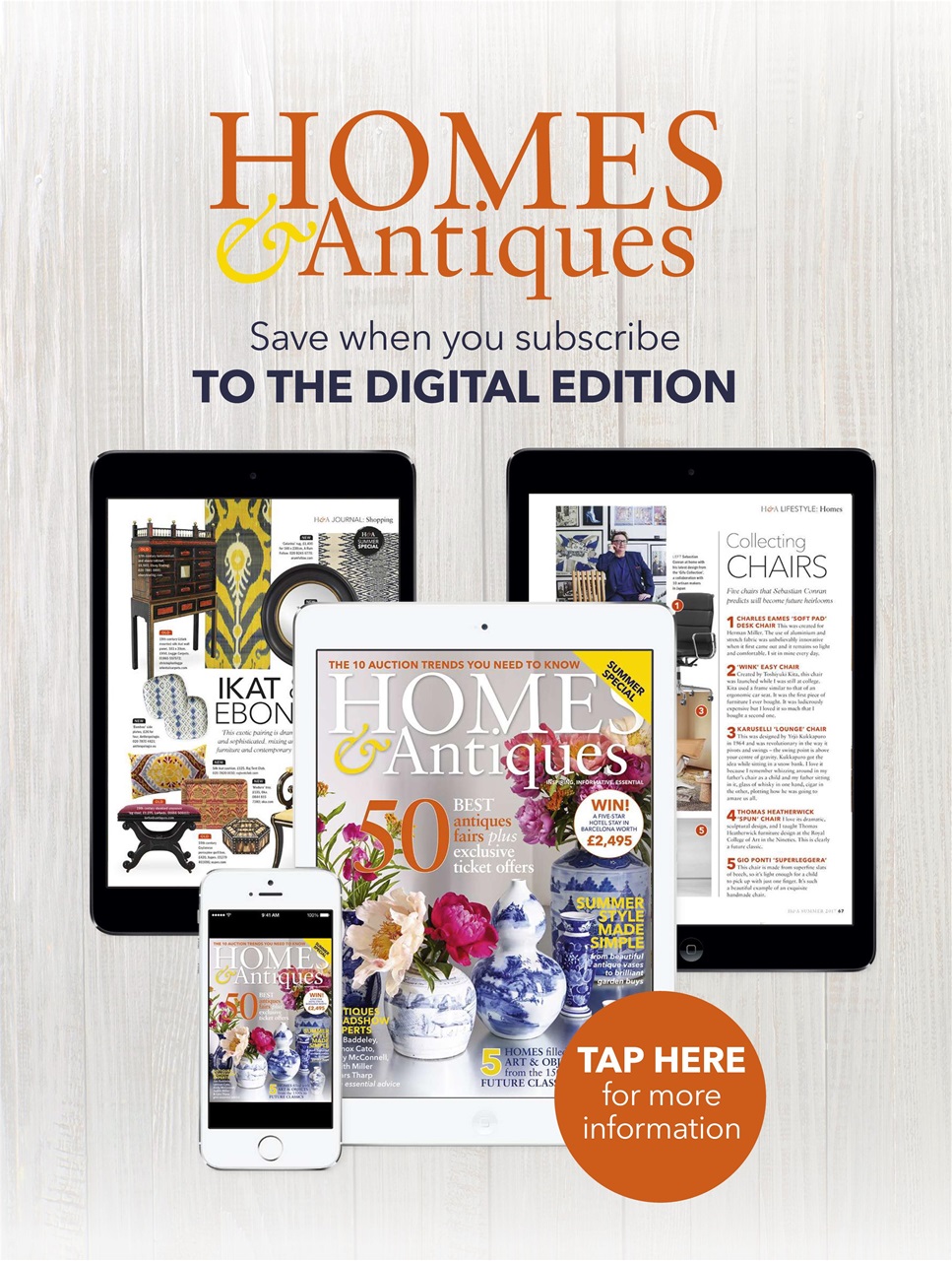 Homes & Antiques Magazine Preview Pages