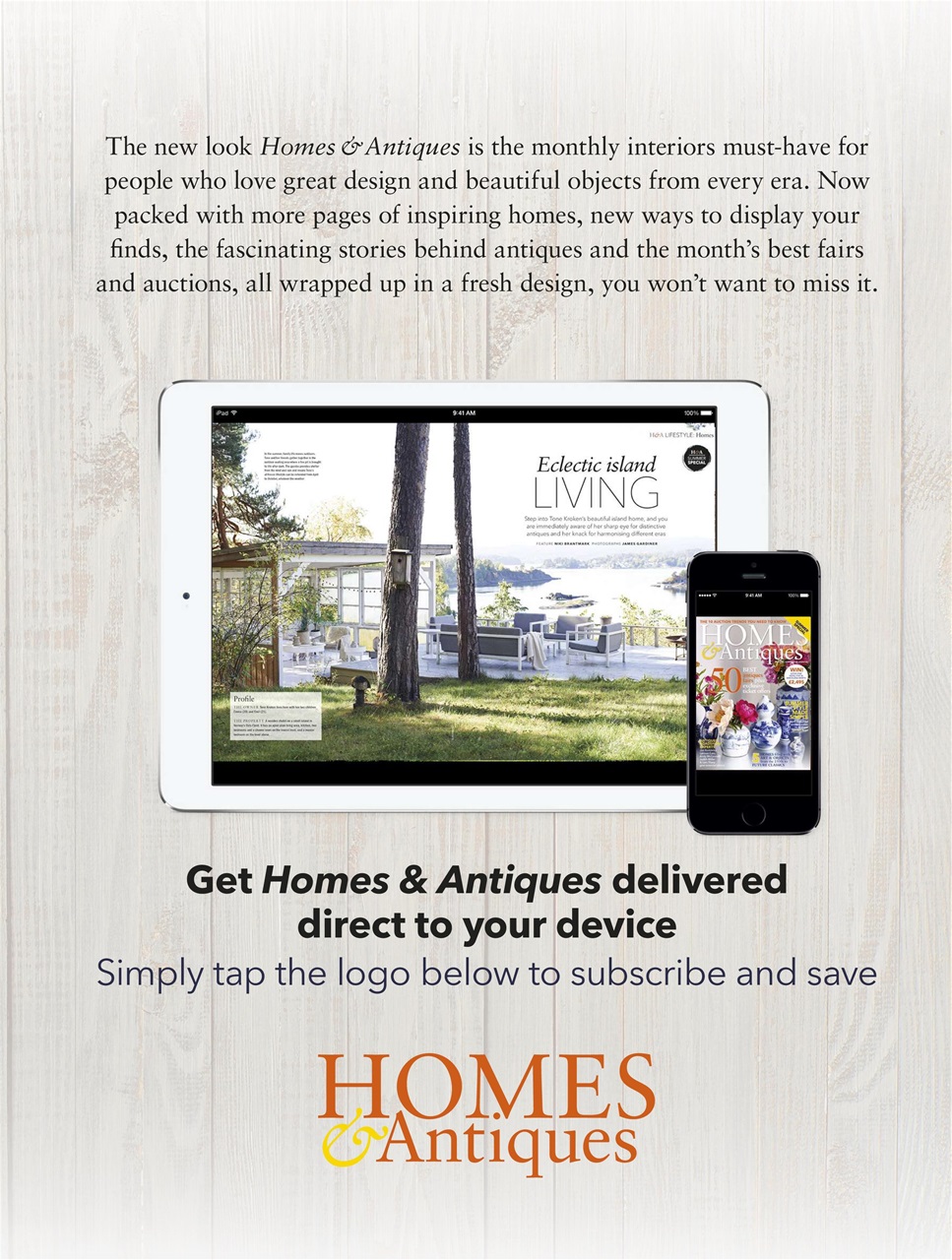Homes & Antiques Magazine Preview Pages