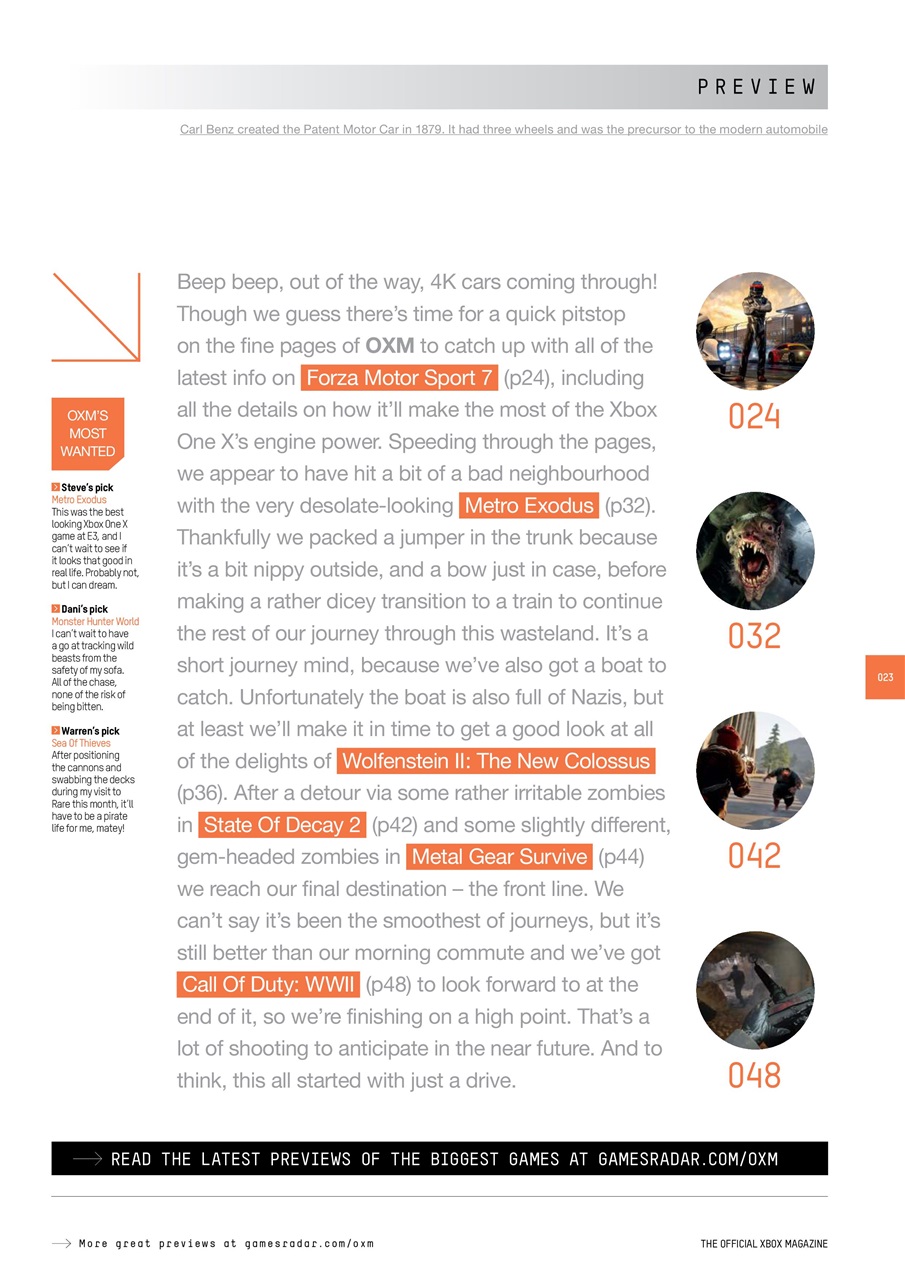 Official Xbox Magazine (UK Edition) Preview Pages