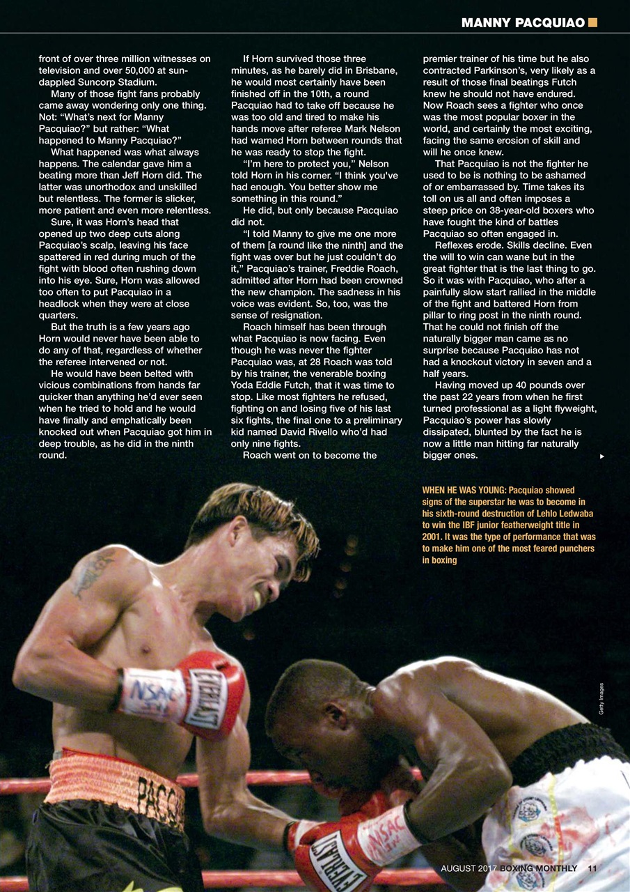Boxing Monthly Preview Pages