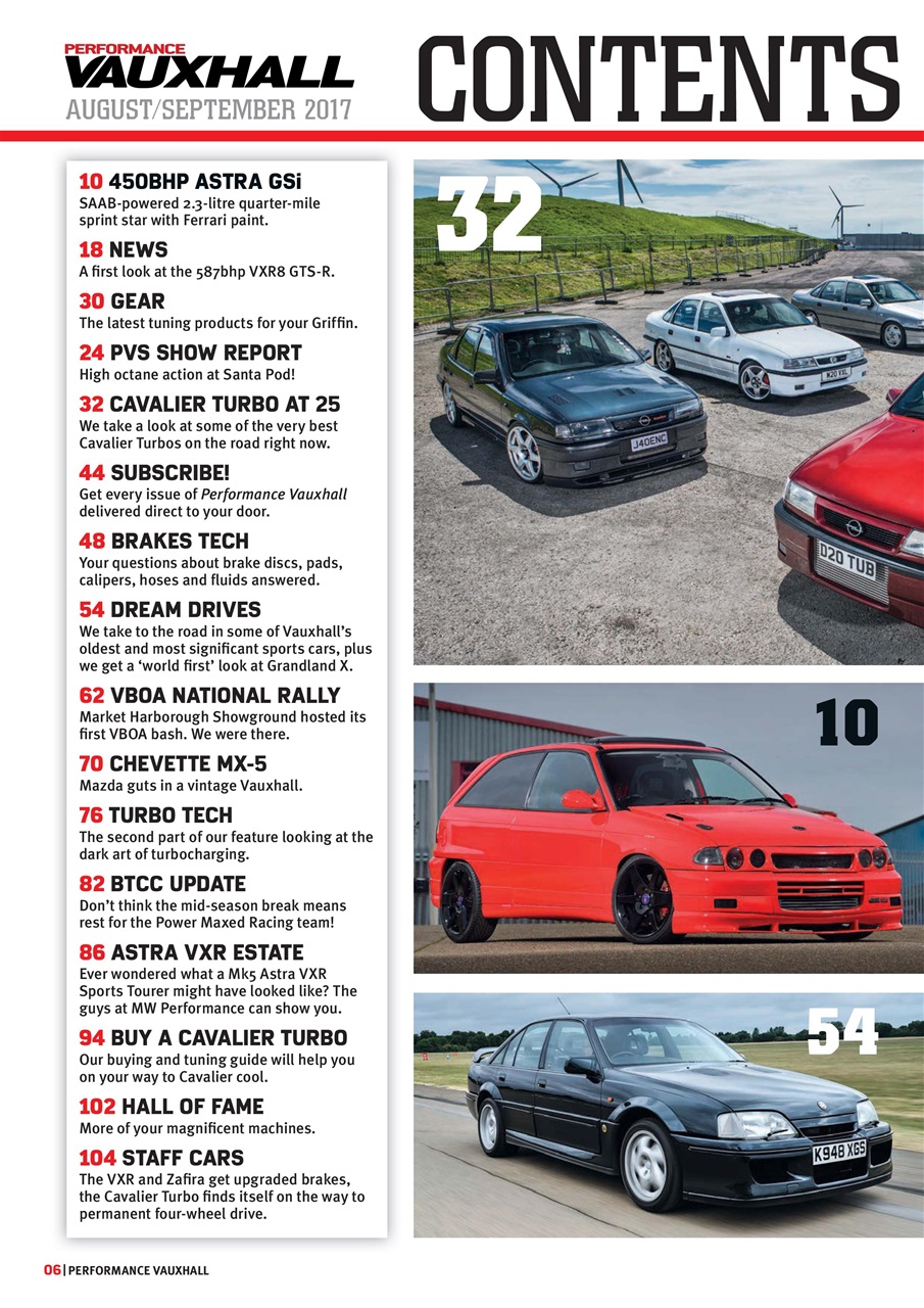 Performance Vauxhall Preview Pages