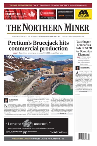 The Northern Miner issue Vol. 103 No. 15