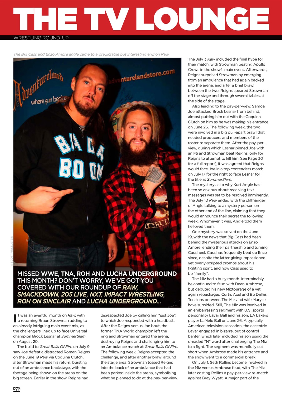 Wrestletalk Magazine Preview Pages