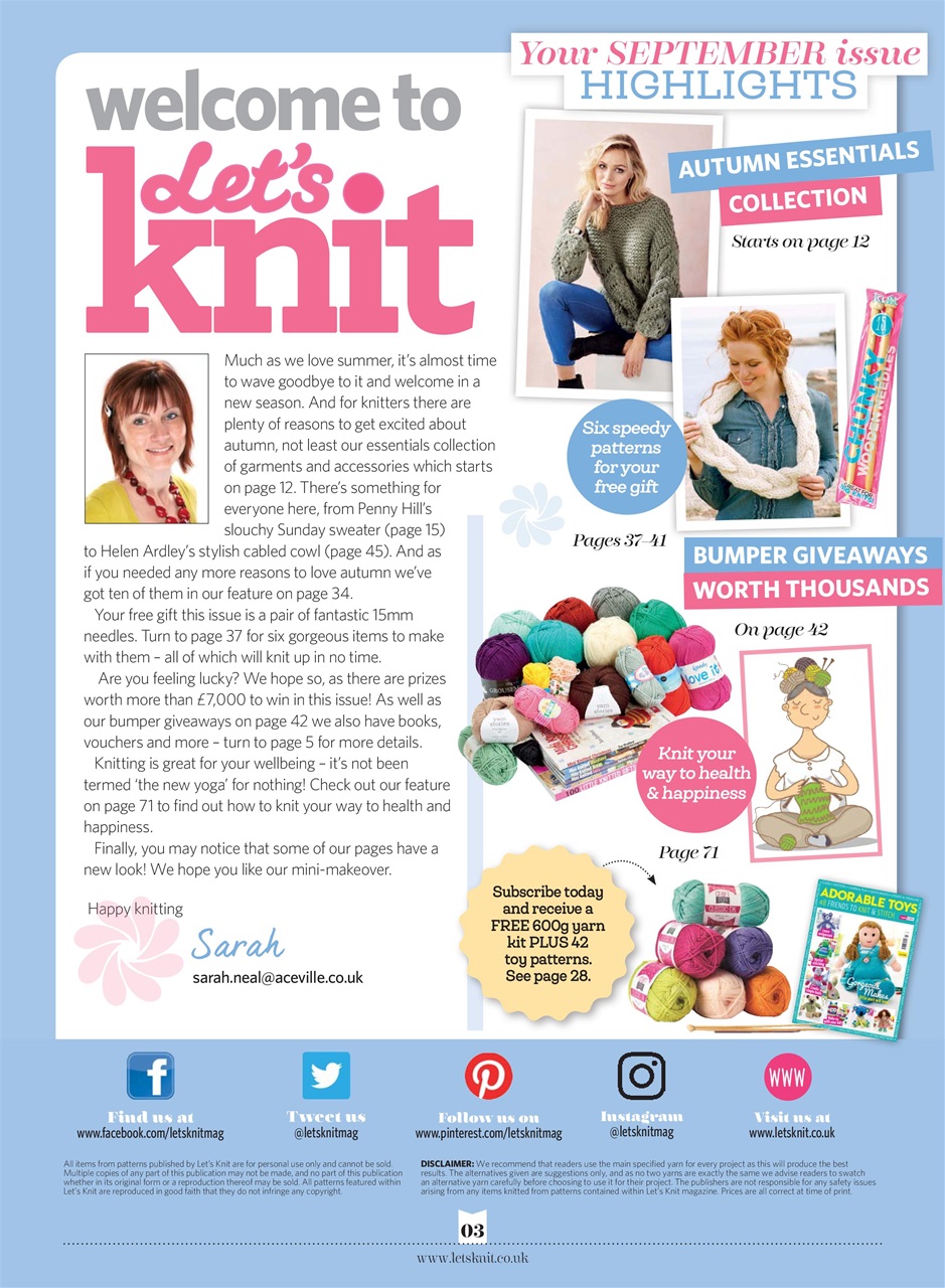 Let's Knit Preview Pages