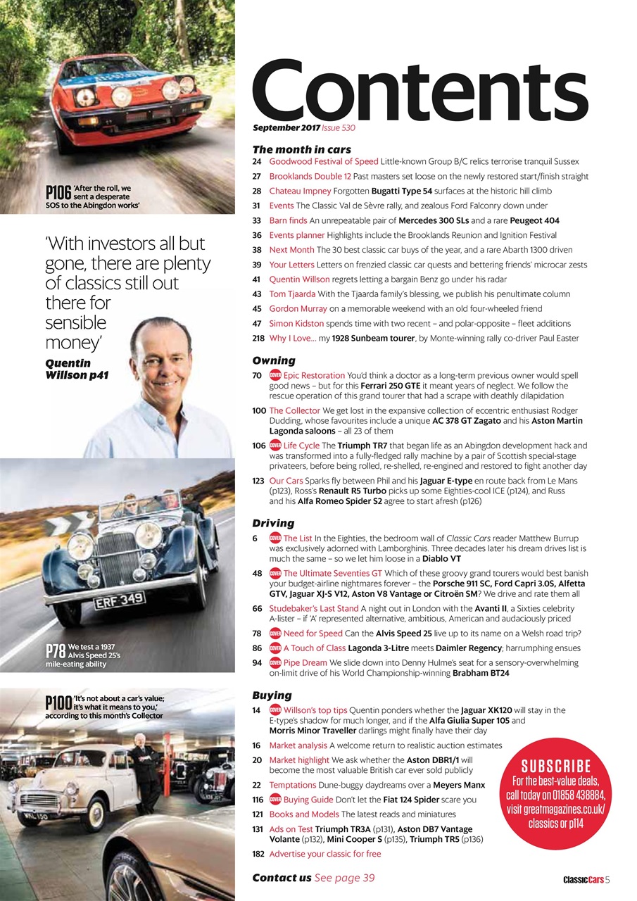 Classic Cars Preview Pages