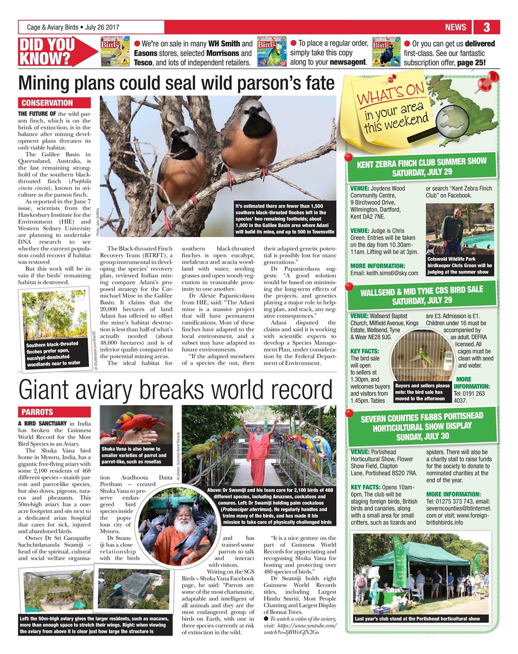 Cage & Aviary Birds Preview Pages