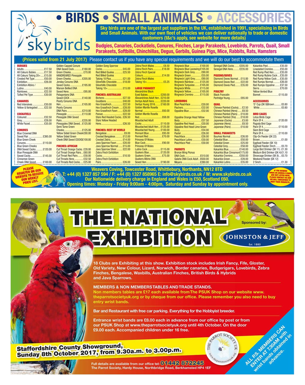 Cage & Aviary Birds Preview Pages