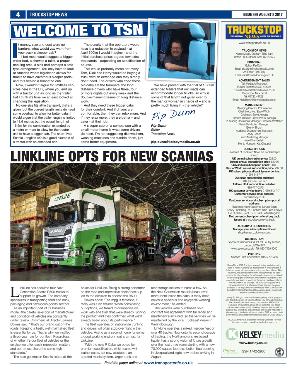 Truckstop News Preview Pages
