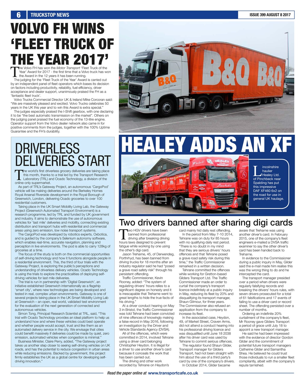 Truckstop News Preview Pages