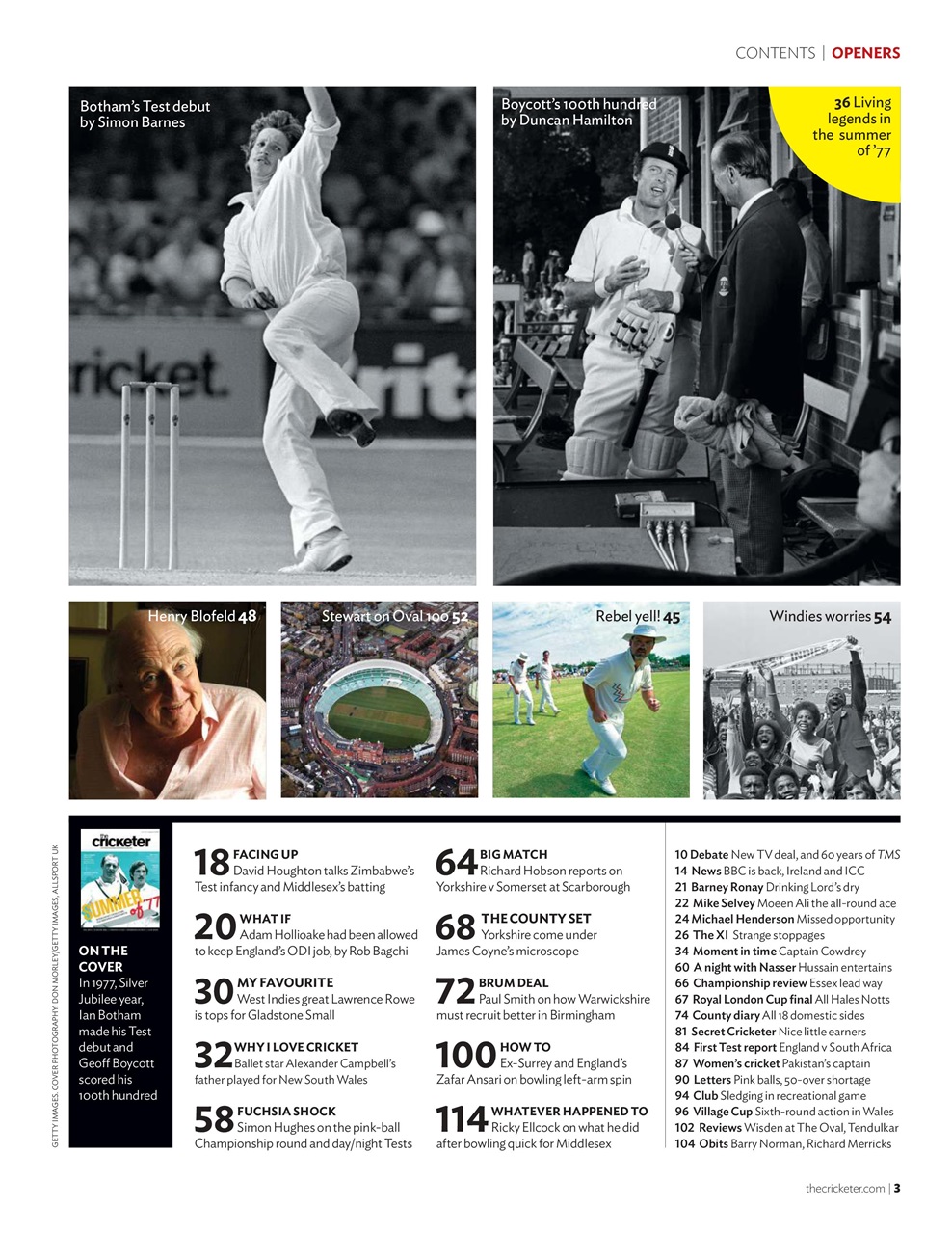 The Cricketer Magazine Preview Pages