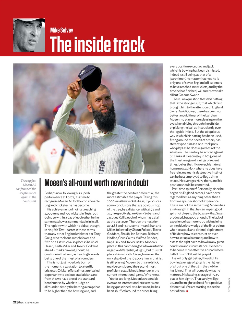 The Cricketer Magazine Preview Pages