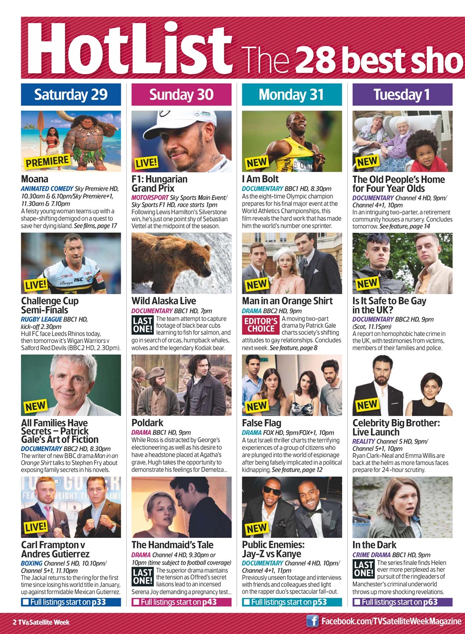 TV & Satellite Week Preview Pages