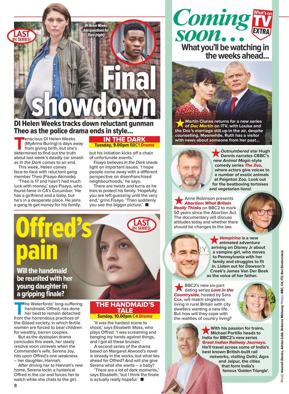 What's on TV Preview Pages