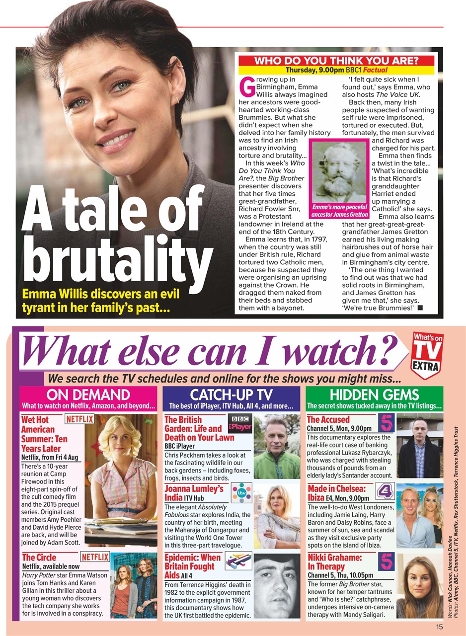 What's on TV Preview Pages