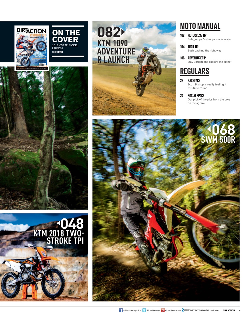 Dirt Action Preview Pages