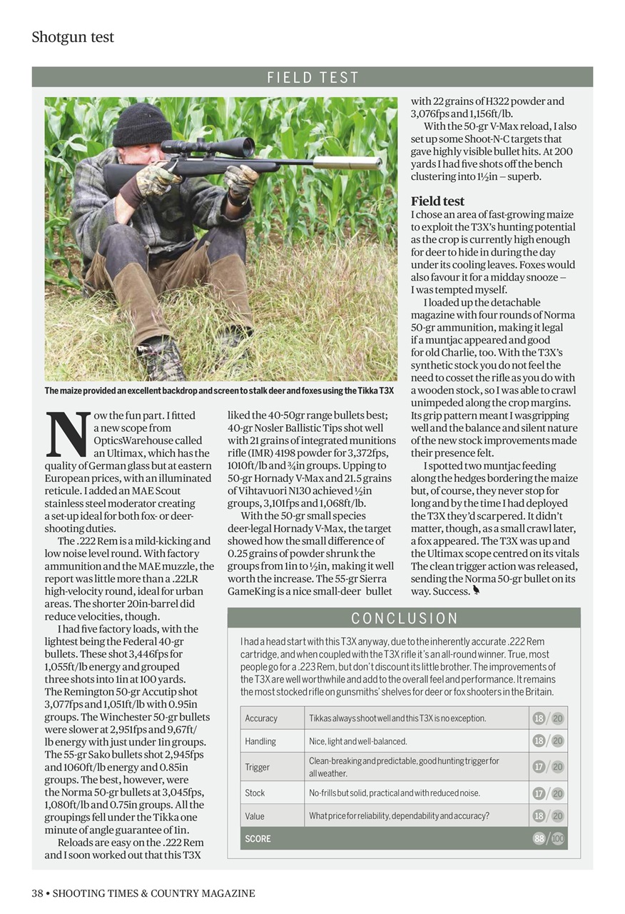 Shooting Times & Country Preview Pages