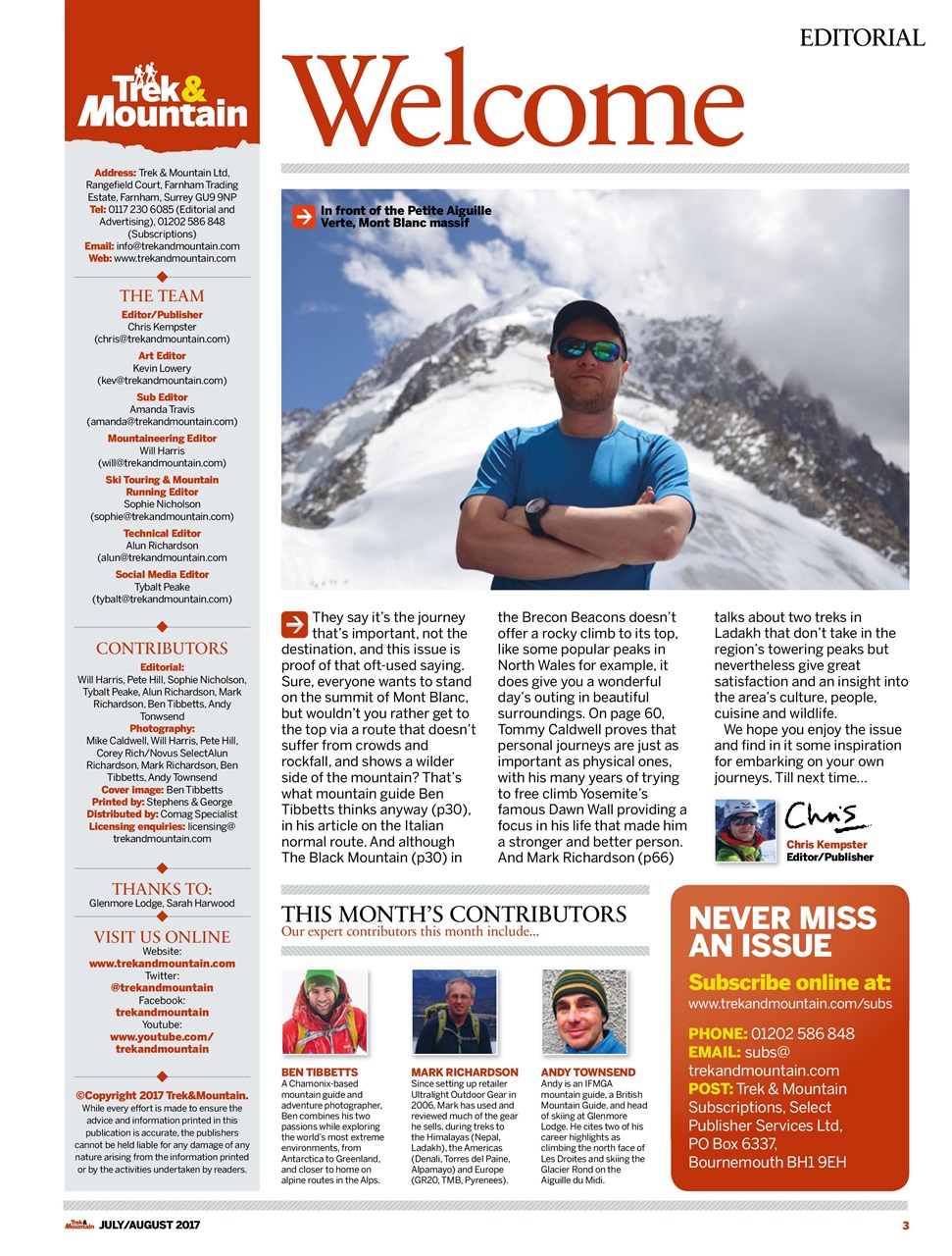 Trek & Mountain Magazine Preview Pages