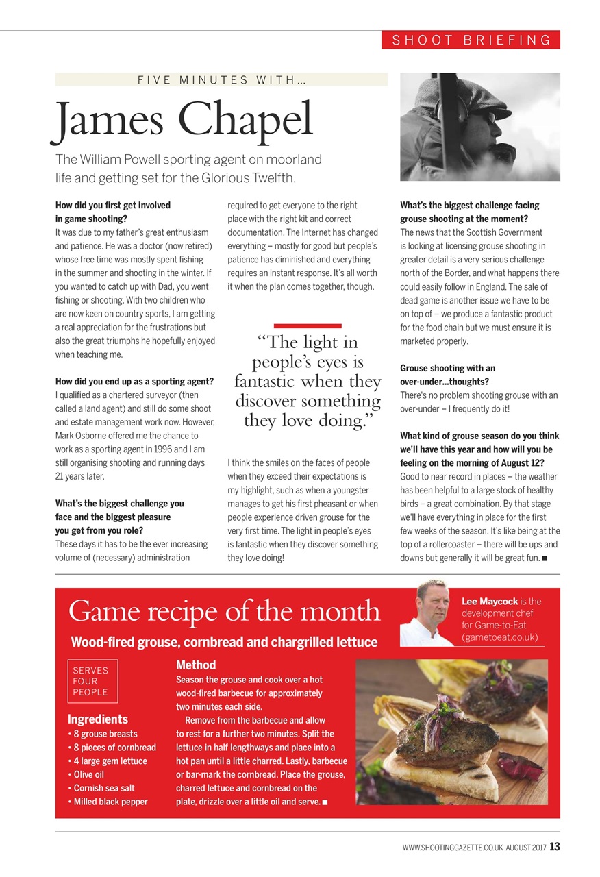 Shooting Gazette Preview Pages