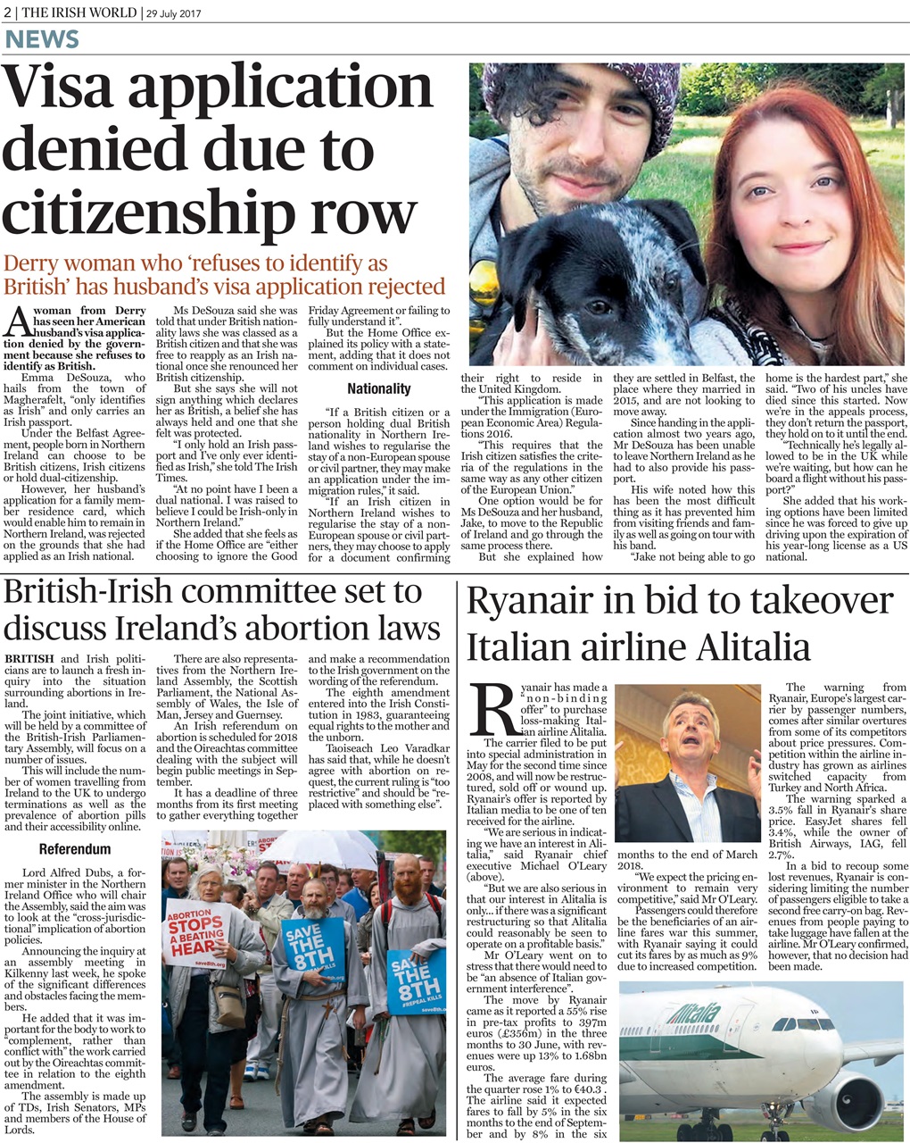 Irish World Preview Pages