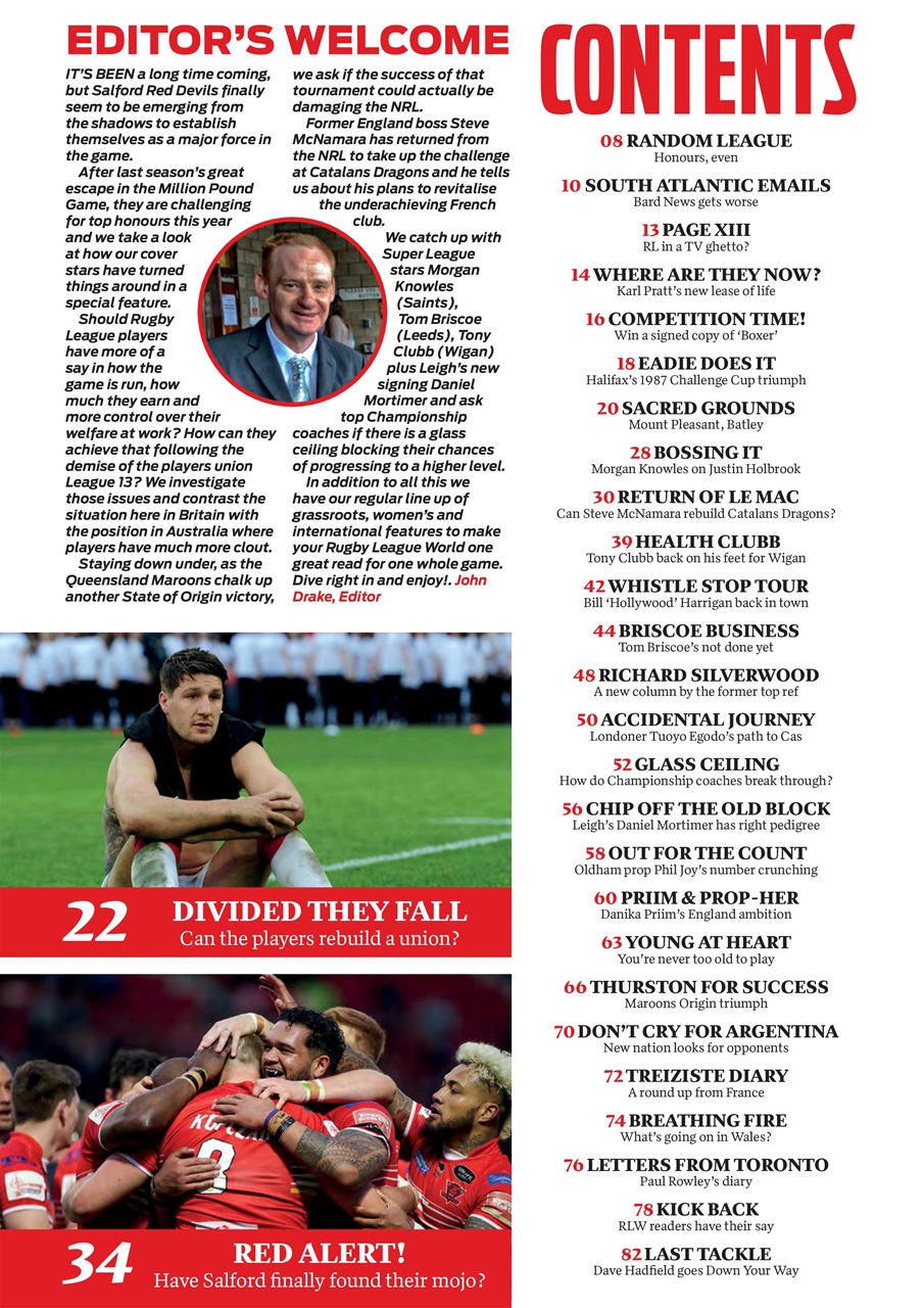 Rugby League World Preview Pages
