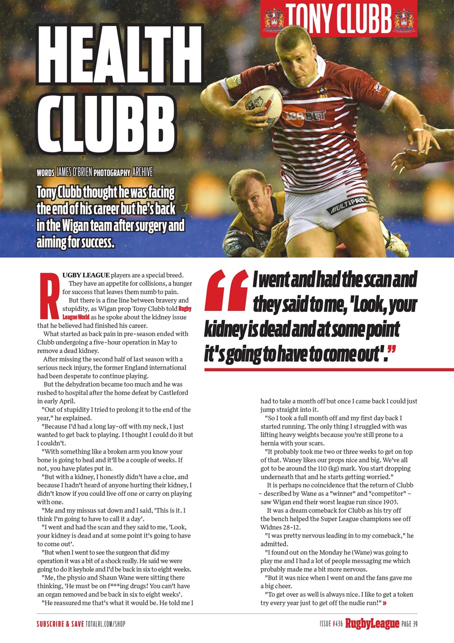 Rugby League World Preview Pages