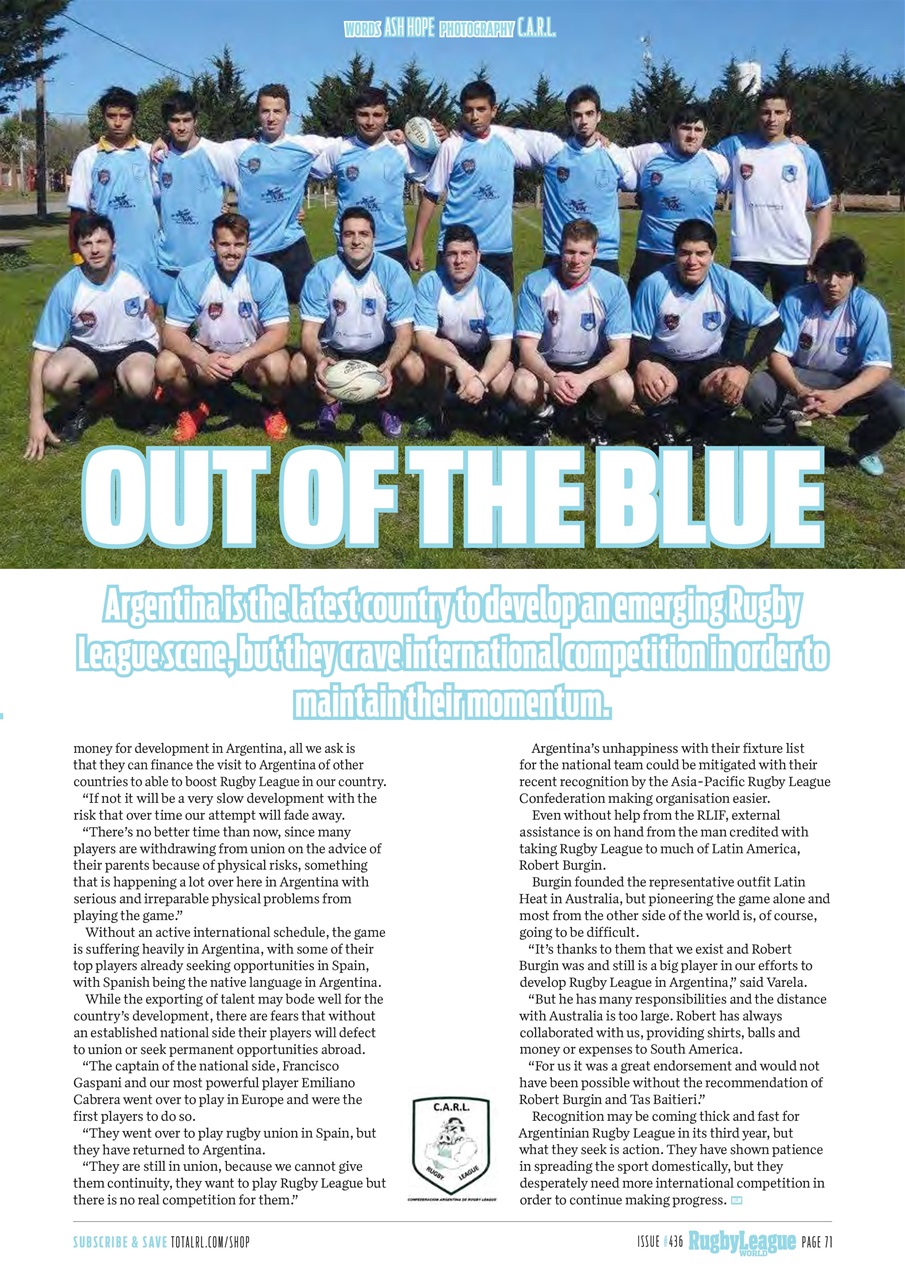 Rugby League World Preview Pages