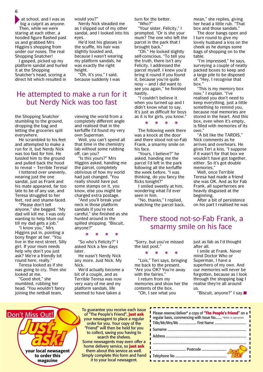 The People’s Friend Preview Pages