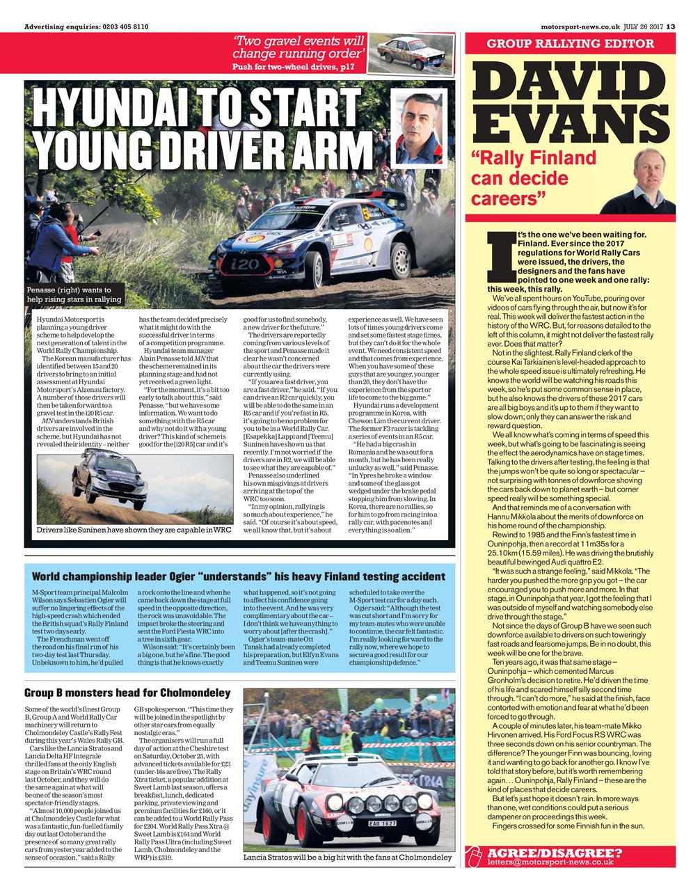 Motorsport News Preview Pages
