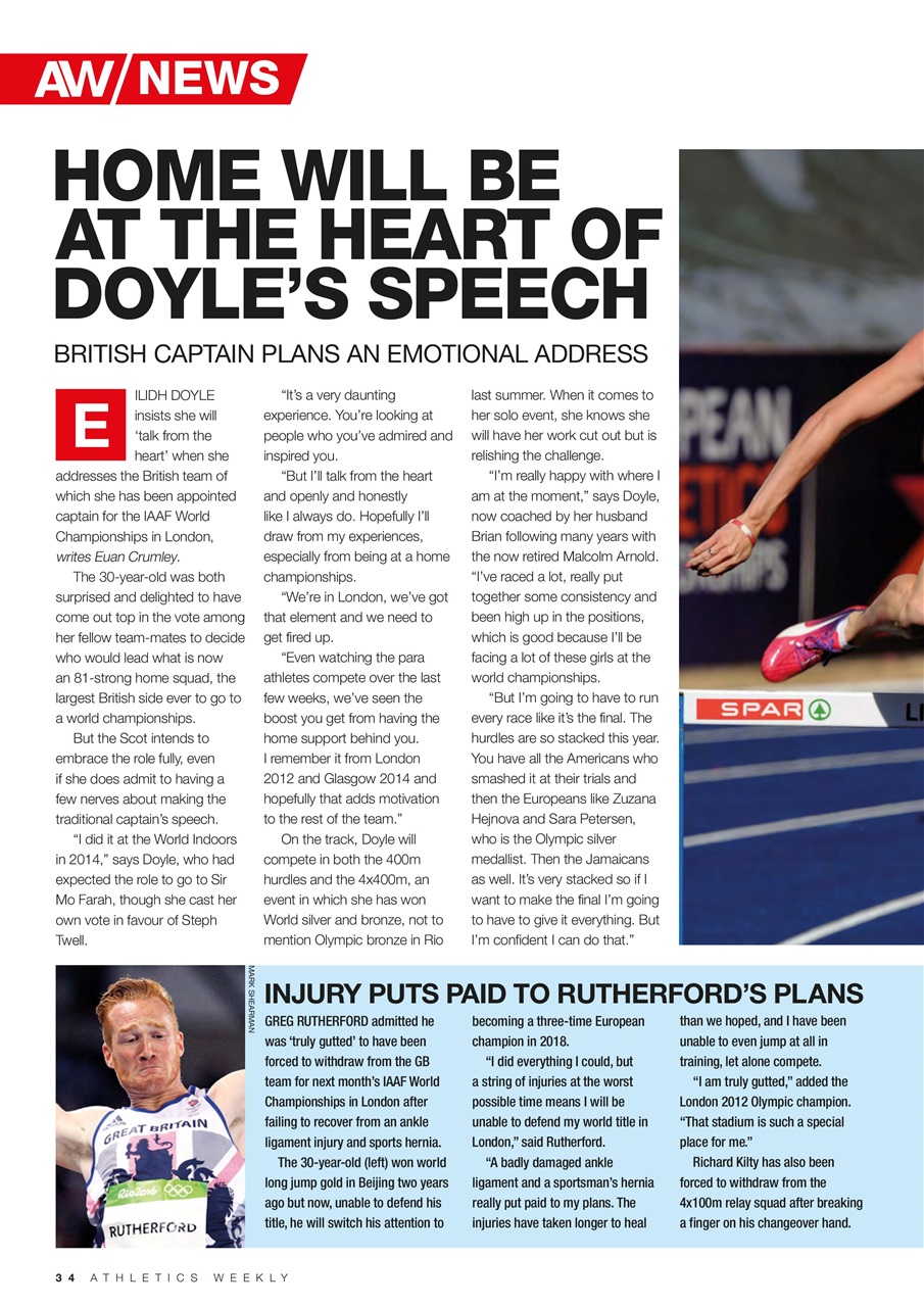 AW – Athletics Weekly Magazine Preview Pages