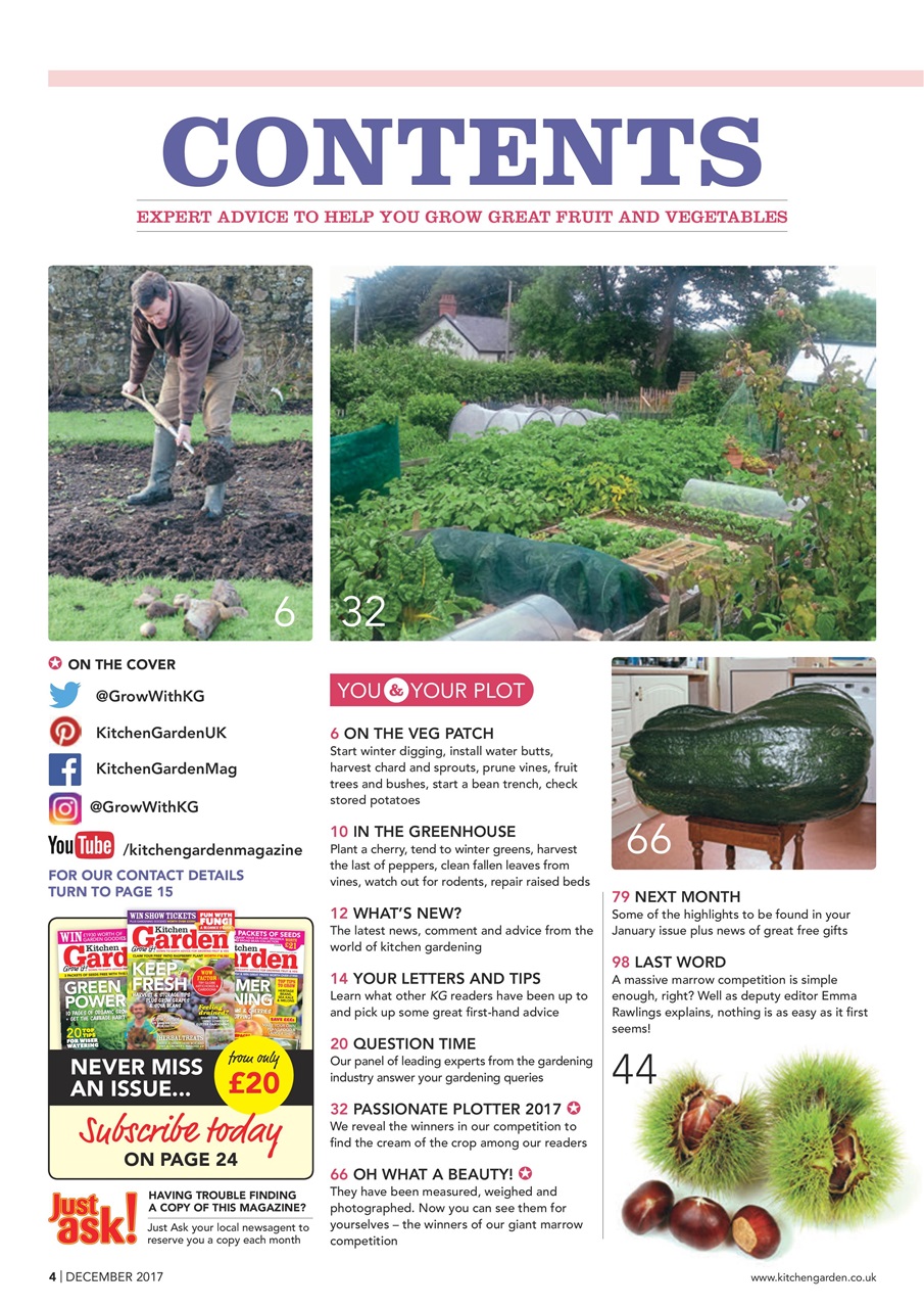 Kitchen Garden Magazine Preview Pages